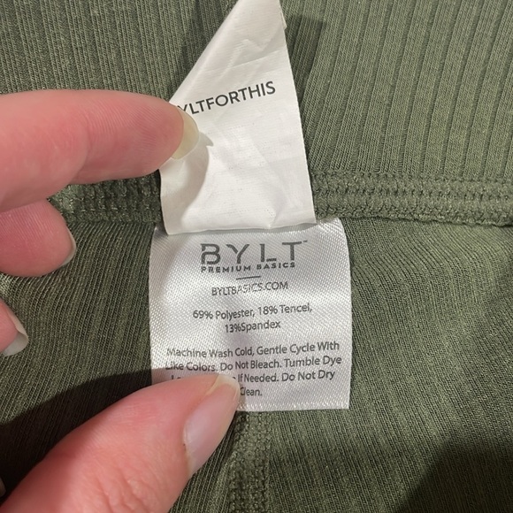 BYLT Basics Rib High-Waist Biker Short Palm - Picture 9 of 9